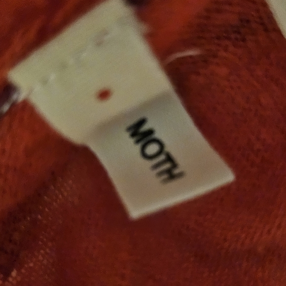 Anthropologie Moth Long Sleeve Button Up V-Neck Cardigan Size Slits Size Large - Picture 14 of 16